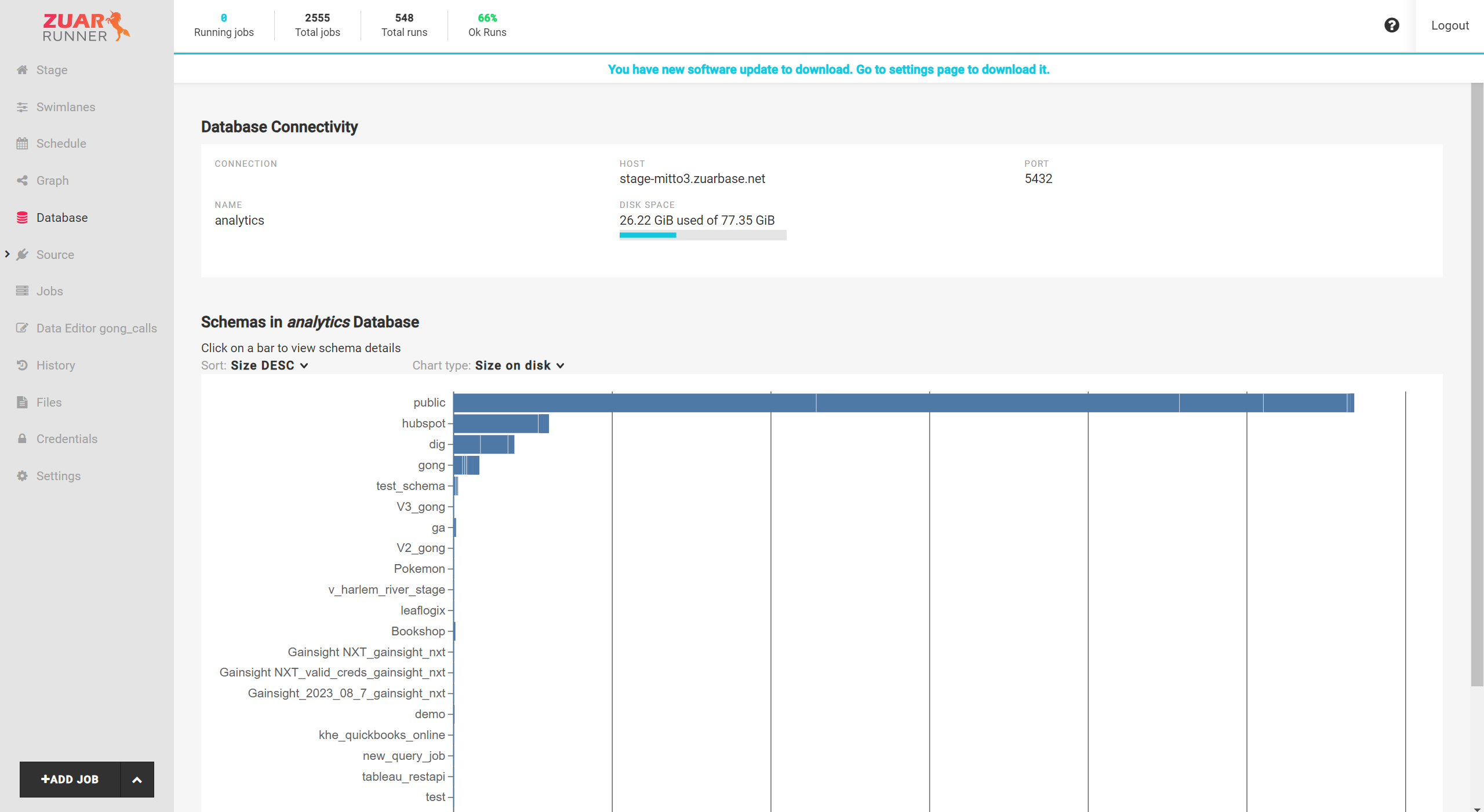 screenshot of Zuar Runner